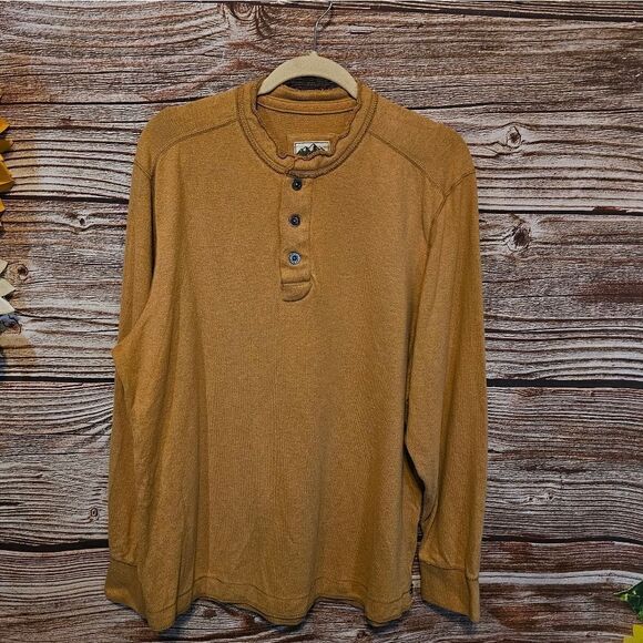 Eddie Bauer Other - Eddie Bauer long sleeve shirt men's large brown mustard Pre-owned